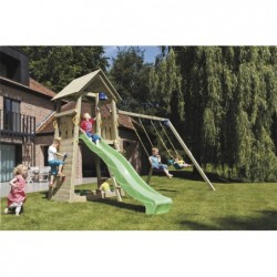 Parque Infantil Com Baloiço Duplo Belvedere Masgames Ma811401