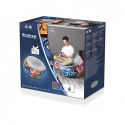 Poltrona Insuflável de 112x112x66 cm. Graffiti Bestway 75075 | Piscinasdesmontaveisweb