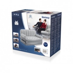 Sofá Cama Insuflável com Insuflador Eléctrico Incorporado de 188x152x64 cm. Couch Bestway 75079 | Piscinasdesmontaveisweb