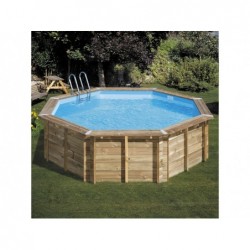 Piscina de 500X127 cm. Redonda Madeira Violette 2 Gre 800003