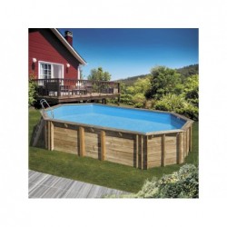 Piscina de 755X456X146 cm. Oval Madeira Orange Gre 800007 | Piscinasdesmontaveisweb