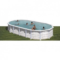 Piscina de 730x375x132 cm. de Aço Islandia Gre KITPROV7388N | Piscinasdesmontaveisweb