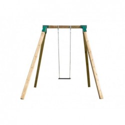 Baloiço Individual de Madeira Quadrada Karai Deluxe Adultos Masgames MA700069