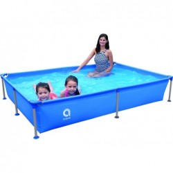 Piscina Desmontável de 228x159x42 cm. Rectangular Steel Frame Pool Jilong 17804
