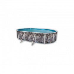 Piscina Pedra Cinza 640x366x120 Cm. Toi 8131