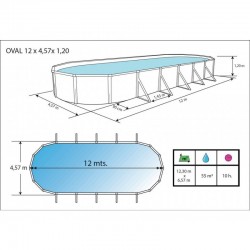 Piscina Mallorca 1.200x457x120 Cm. Toi 1081 | Piscinasdesmontaveisweb