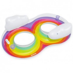 Flutuador Inflável Duplo 186x116 cm. Rainbow Bestway 43648