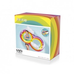 Flutuador Inflável Duplo 186x116 cm. Rainbow Bestway 43648 | Piscinasdesmontaveisweb