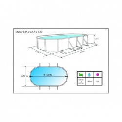 Piscina Toi 915x457x132 cm Prestigio 2284 | Piscinasdesmontaveisweb