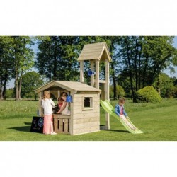 Parque Infantil Com Casa Mini Lookout Masgames Ma801801