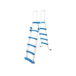 Escada para Piscinas Elevadas com 8 Degraus e Plataforma de Segurança Toi 4989
