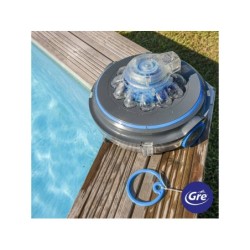 Robô Limpa-fundos funciona com Bateria Wet Runner Plus para Piscinas Gre RBR75 | Piscinasdesmontaveisweb
