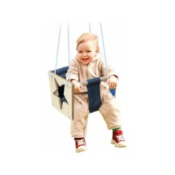 Balançoire en bois Star Design pour bébé | Piscineshorssolweb