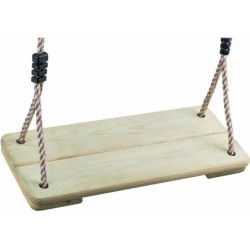 Balançoire à siège en bois | Piscineshorssolweb