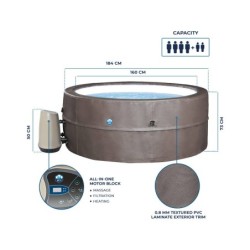 Spa Semirrígido Vita Premium da NetSpa de 73x184cm com Móveis | Piscinasdesmontaveisweb