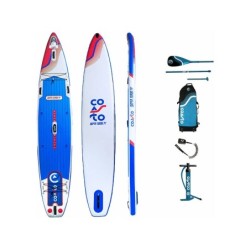 Prancha Insuflável de Paddle Surf Coasto Super Turbo de 427x71x15 cm | Piscinasdesmontaveisweb