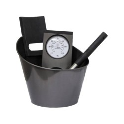 Conjunto de Acessórios Pretos para Sauna da Harvia