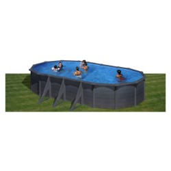 Piscina Granada Gre Kitprov618gf De Grafite. Oval. 610 X 375 X 132 Cm.