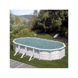 Piscina de 730x375x132 cm. de Aço Gronelândia Gre KITPROV738N | Piscinasdesmontaveisweb