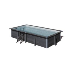 Piscina de Madeira Compósita Retangular de 606x326x124 cm de Gre KPCOR60N | Piscinasdesmontaveisweb
