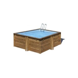 Piscina de Madeira Carra 3 Quadrada de 305x305x119 cm de Gre WPCARR3