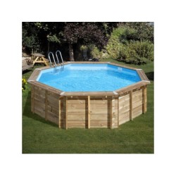 Piscina de Madeira Vasto Octagonal de 428x136 cm de Gre 790302