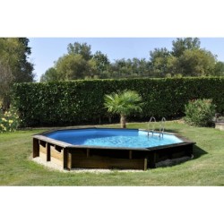 Piscina de Madeira Vasto Octagonal de 428x136 cm de Gre 790302 | Piscinasdesmontaveisweb