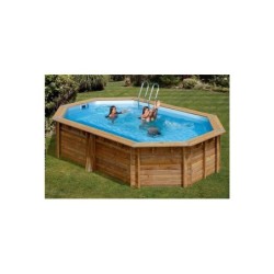 Piscina de Madeira Canelle 2 Oval de 535x335x117 cm de Gre 7900872