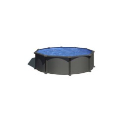 Piscina Redonda Aspeto Antracite Dream Pool Série Anthracite de 350x132 cm Gre KITPR358GY