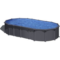 Piscina Oval Aspeto Antracite Dream Pool Série Anthracite de 730x375x132 cm Gre KITPROV7388GY