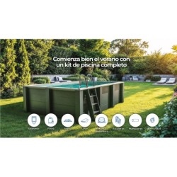 Piscina Retangular Composite Avantgarde Nova de 315x175x96 cm Gre KPCOR2814T | Piscinasdesmontaveisweb