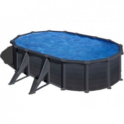 Piscina Kea Gre Kit500gf De Grafite Oval. 500 X 300 X 120 Cm.