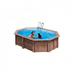 Piscina De Madeira Bambu De 535x335x130 Cm. Gre Kpboc535