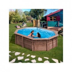 Piscina De Madeira Bambu De 535x335x130 Cm. Gre Kpboc535 | Piscinasdesmontaveisweb
