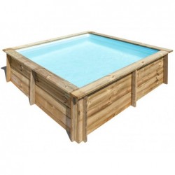Piscina Quadrada Madeira Gre 790000 City 225x225x68 Cm.