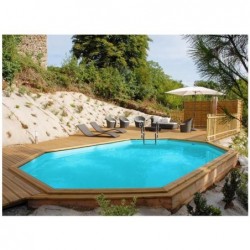 Piscina De Madeira Avocado De 656x454x131 Cm. Gre 790203 | Piscinasdesmontaveisweb