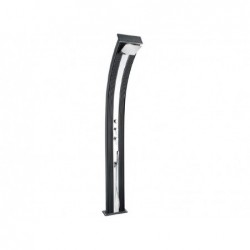 Chuveiro Poolstar Dada Curve Antracita Alumínio 38 L. Híbrido Ds-D363nx
