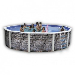 Piscina Pedra Cinza 460x120 Cm Toi 6223