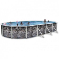 Piscina Pedra Cinza 915x457x120 Cm. Toi 8137