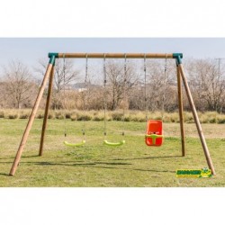 Baloiço Etna Triplo Con Assento Bebé Masgames Ma700025 | Piscinasdesmontaveisweb